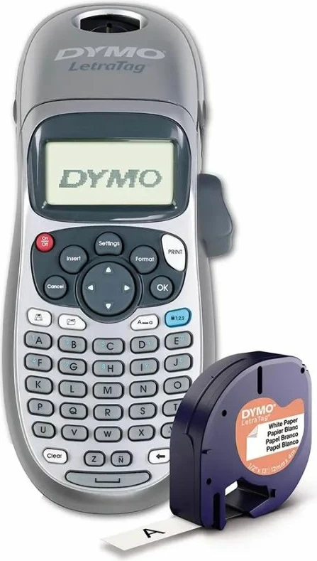 Printer etiketa Yakimasport Dymo LetraTag LT-100H, argjendtë