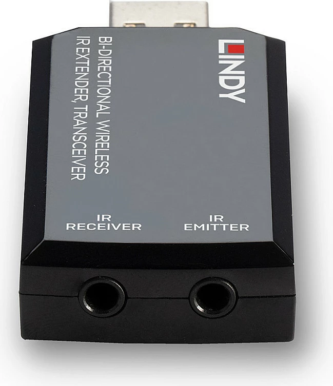 Zgjatës sinjali IR wireless bidireksional LINDY 150m, transceiver USB, i zi