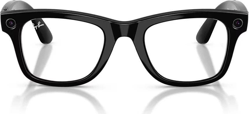 Syze smart Ray-Ban Meta Wayfarer Gen 2 RW4012 32GB 155/53 (Large), Transitions Graphite Green, Shiny Black