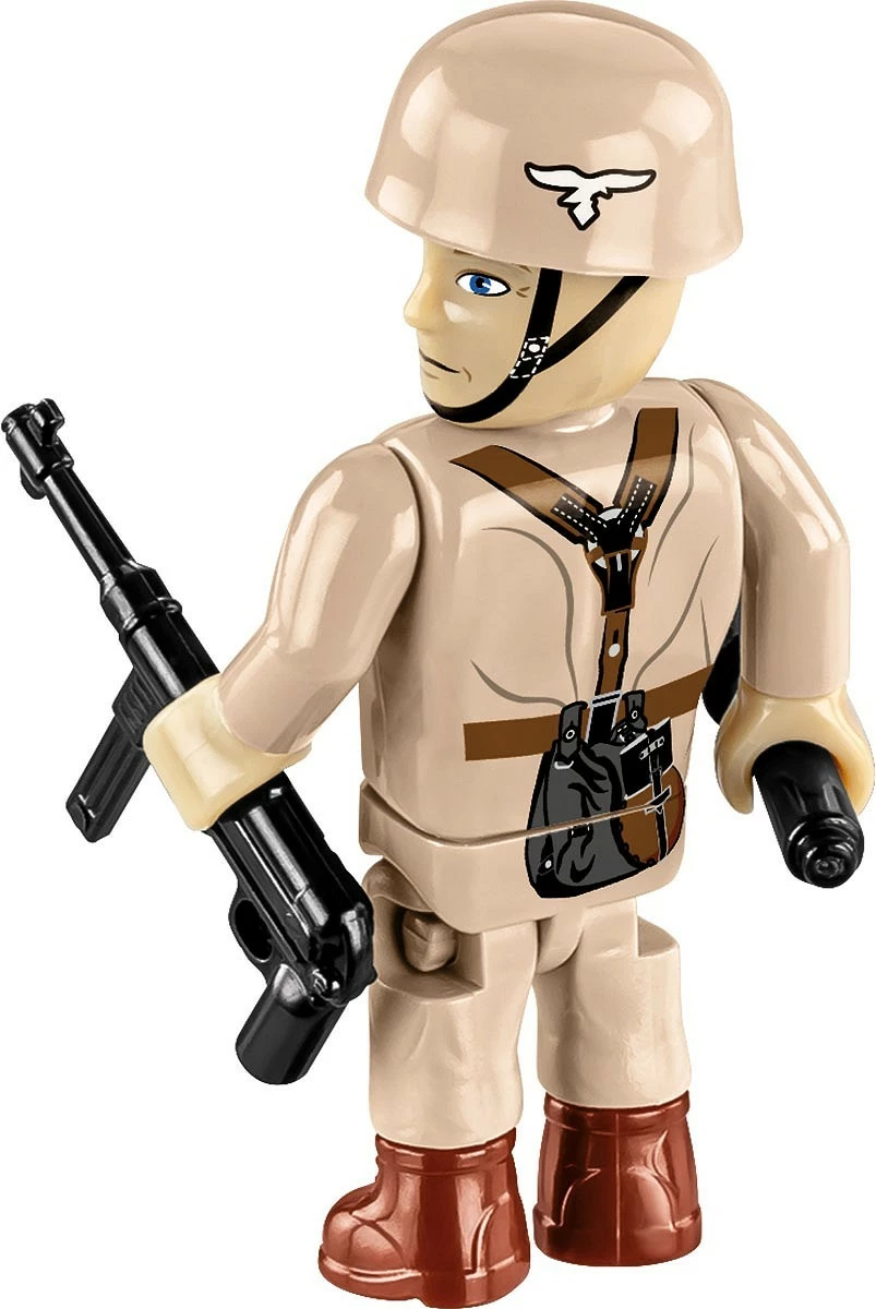 Set blloqesh ndërtimi, Cobi, COBI-2598 Sd.Kfz.124 Wespe 1:28, 860 pjesë, Executive Edition, me figura, kamuflazh jeshil-rërë