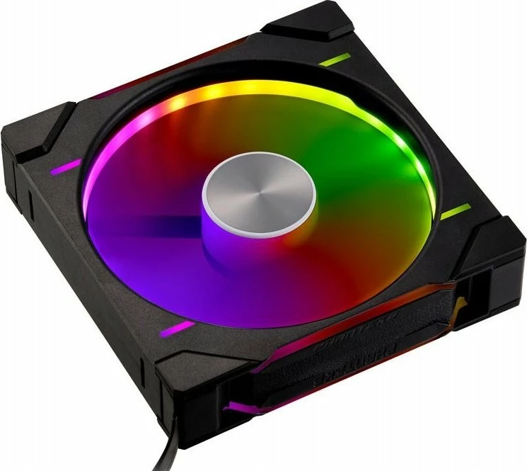 Ventilator kasë Phanteks D30-140 PWM D-RGB 140mm, 30mm, 4-pin PWM + 3-pin ARGB, zi/bardhë, 1 copë