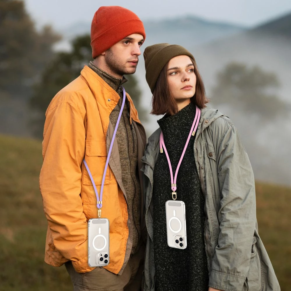 Rrip crossbody për celular Tech-Protect C7S, rozë