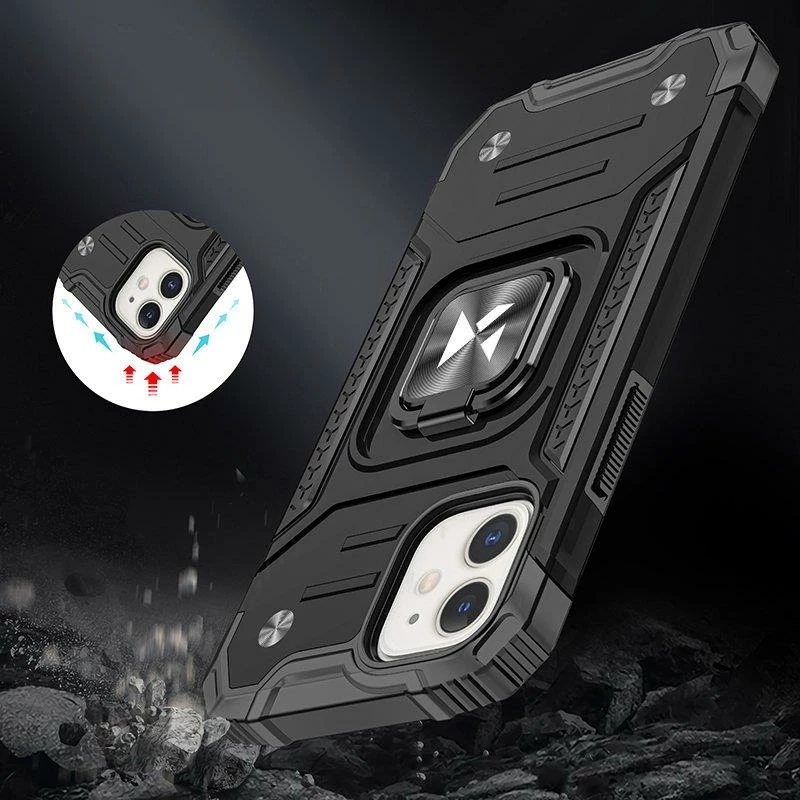 Mbështjellës Wozinsky Ring Armor për iPhone 14 Plus, i zi