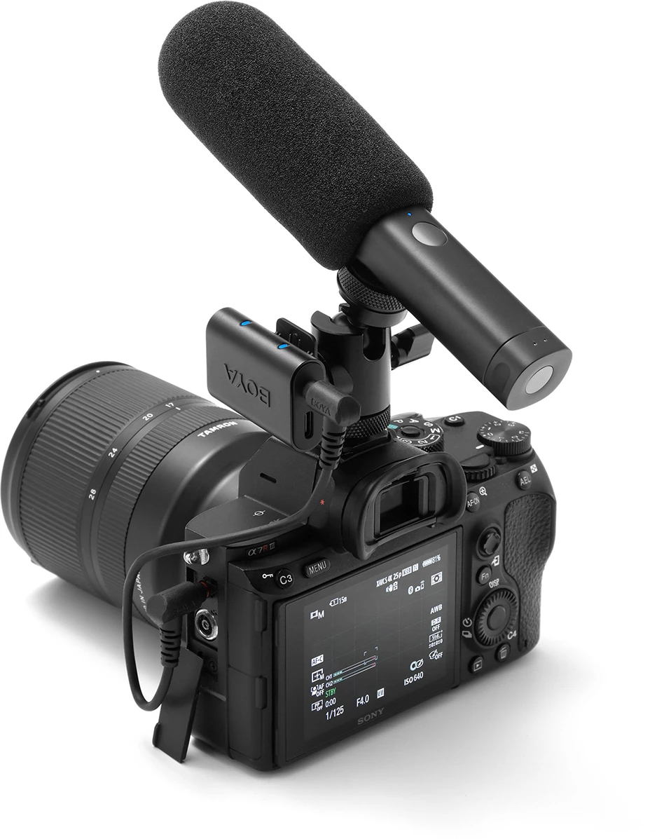 Mikrofon pa tela BOYA MAGIC-03 2.4GHz USB-C, set me 2 transmetues, i zi