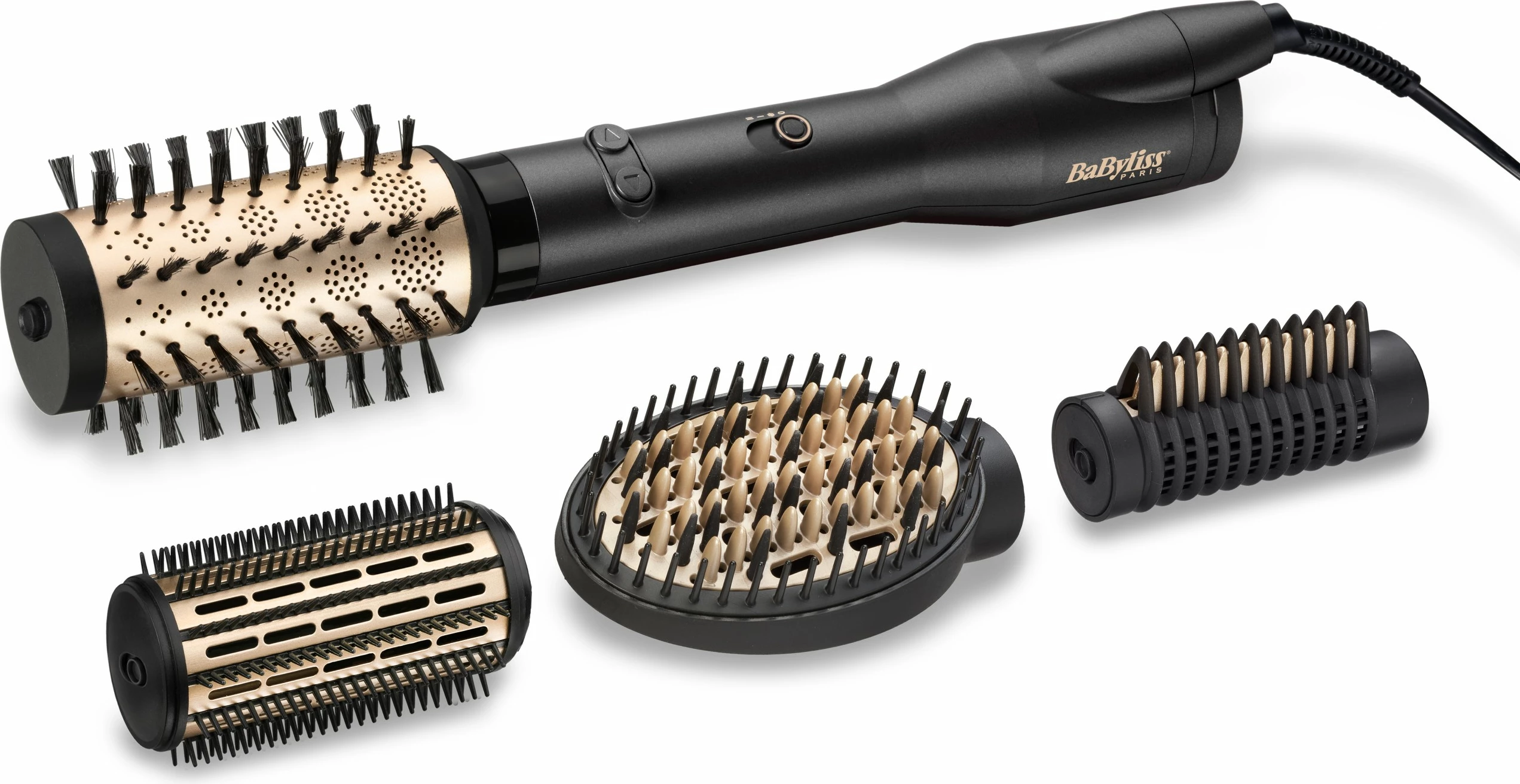Furçë elektrike për flokë BaByliss AS970E me aksesorë, e zezë
