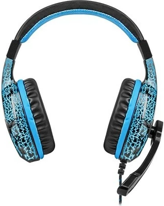 Kufje gaming Fury Hellcat NFU-0863 me mikrofon, LED, të zeza/blu