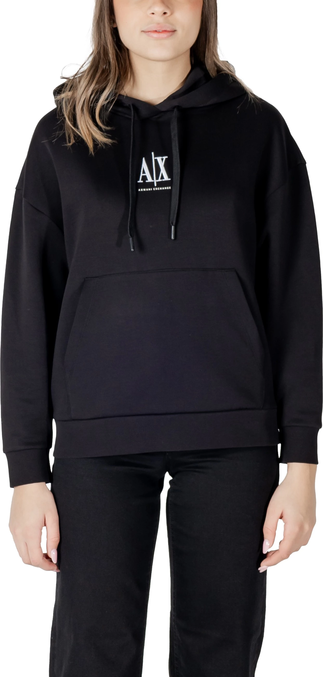 Duks me zip Armani Exchange XW000823 AF10818 për femra, i zi