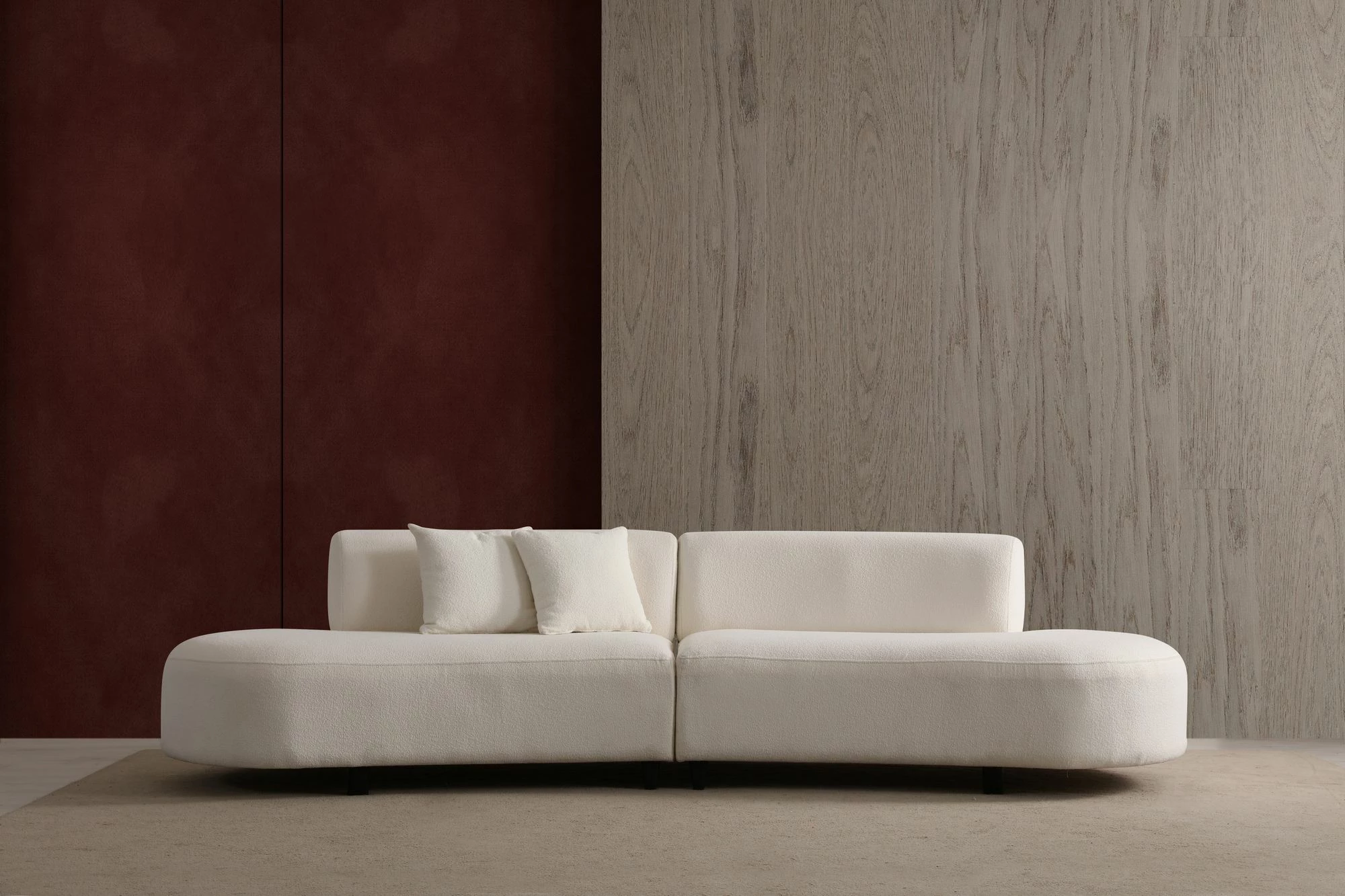Kënd divani Atelier del Sofa, ngjyrë krem, (1L + 1R) - kënd v2