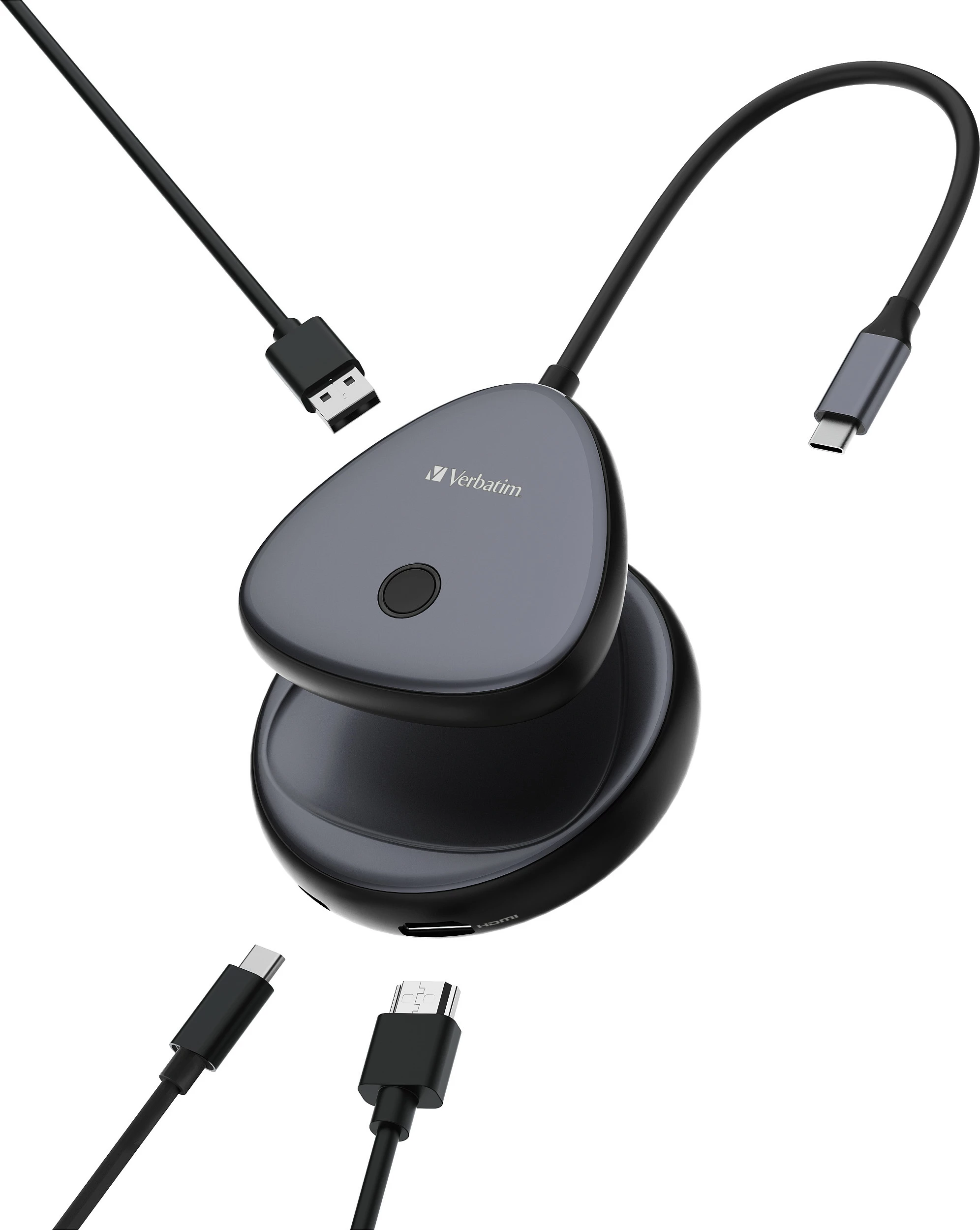 Adapter wireless display Verbatim Share My Screen WDA-02, USB-C, 4K 30Hz, me hub USB, i zi