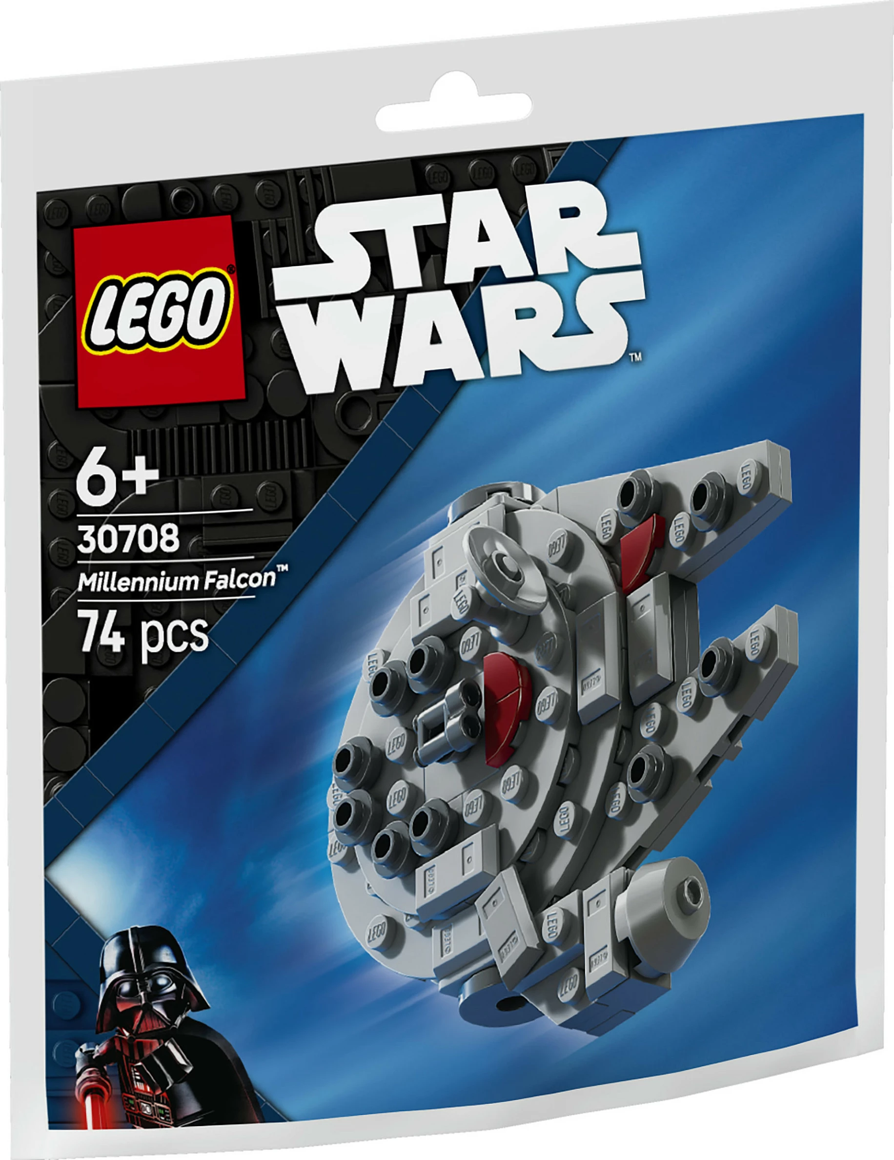 Set ndërtimi LEGO Star Wars Millennium Falcon 30708, 74 copë, shumëngjyrësh