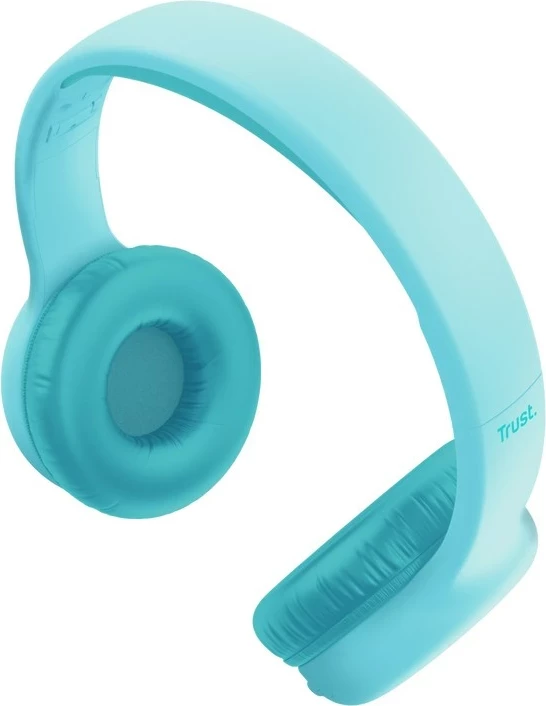 Kufje Trust Nouna, me ose pa kabllo, Bluetooth, USB Type-C, Kaltër 4