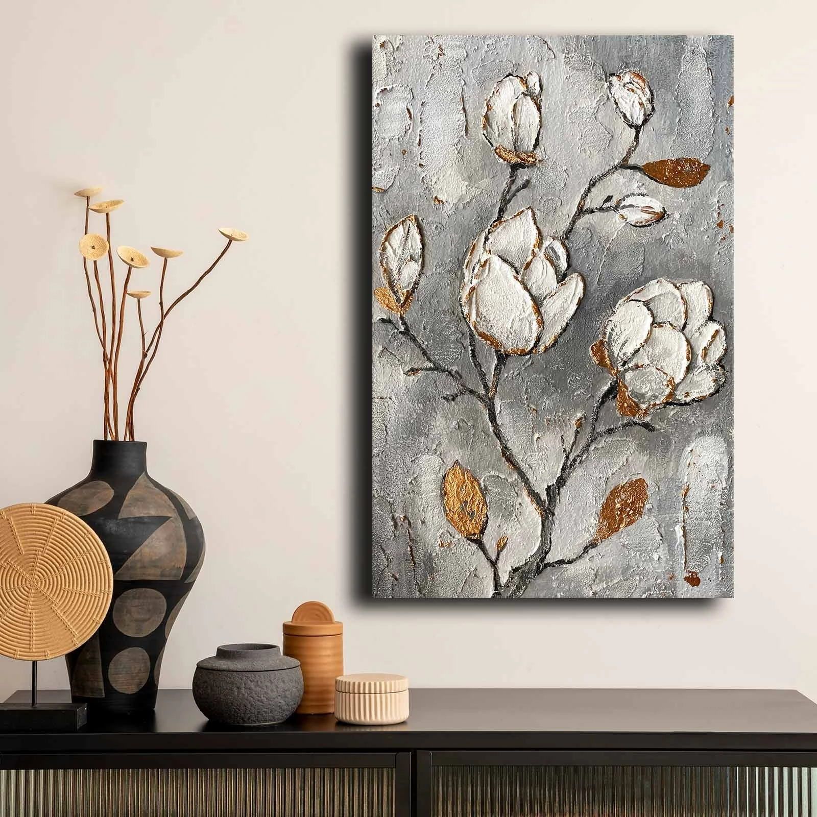Pikturë dekorative në kanavacë, Wallity 4570GSC-017, shumëngjyrëshe, 45x70cm