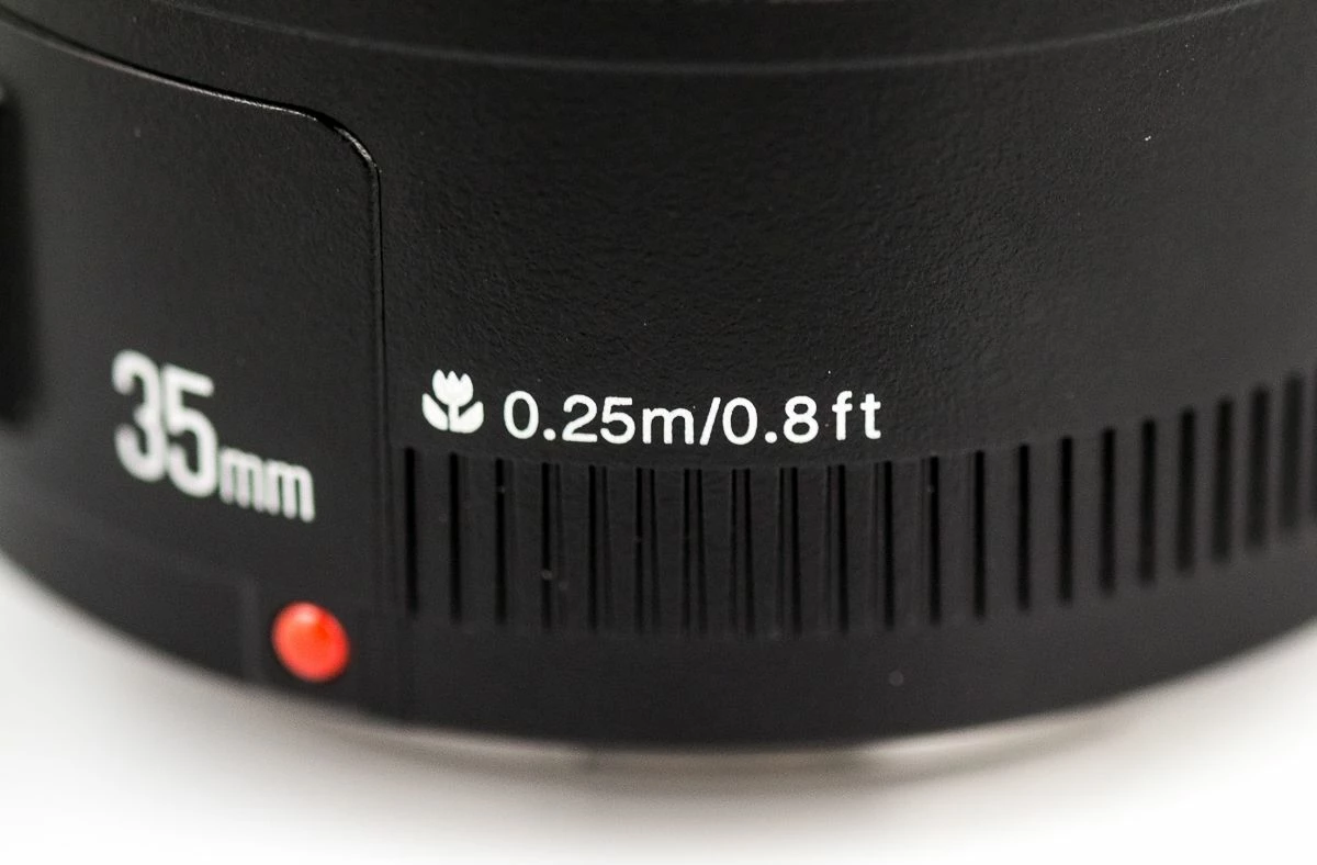 Objektiv Yongnuo 35mm f/2–f/22 për Canon EF, autofocus, filter 58mm, i zi