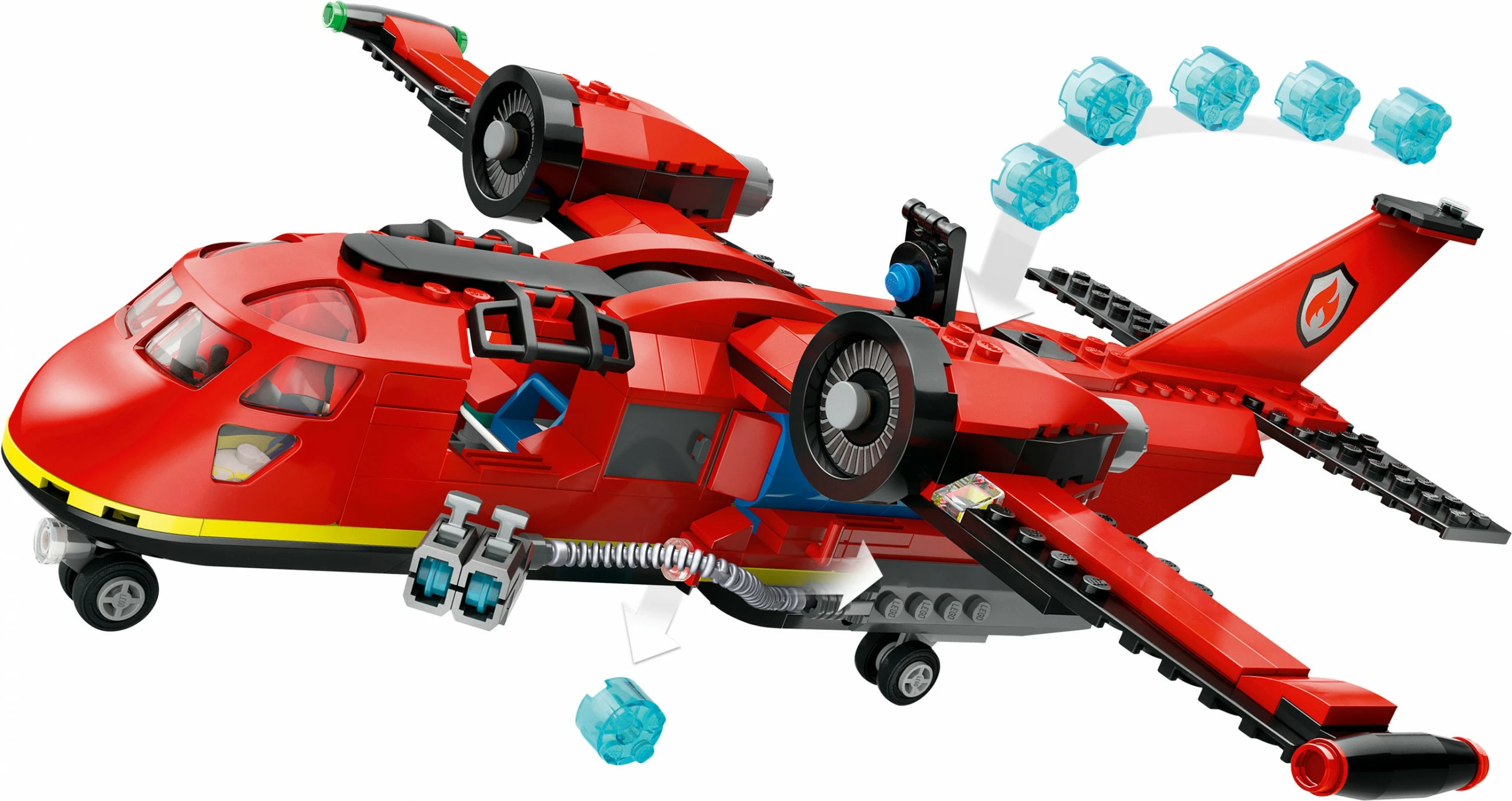 Set ndërtimi LEGO Fire Rescue Plane 60413, 478 pjesë, shumëngjyrësh