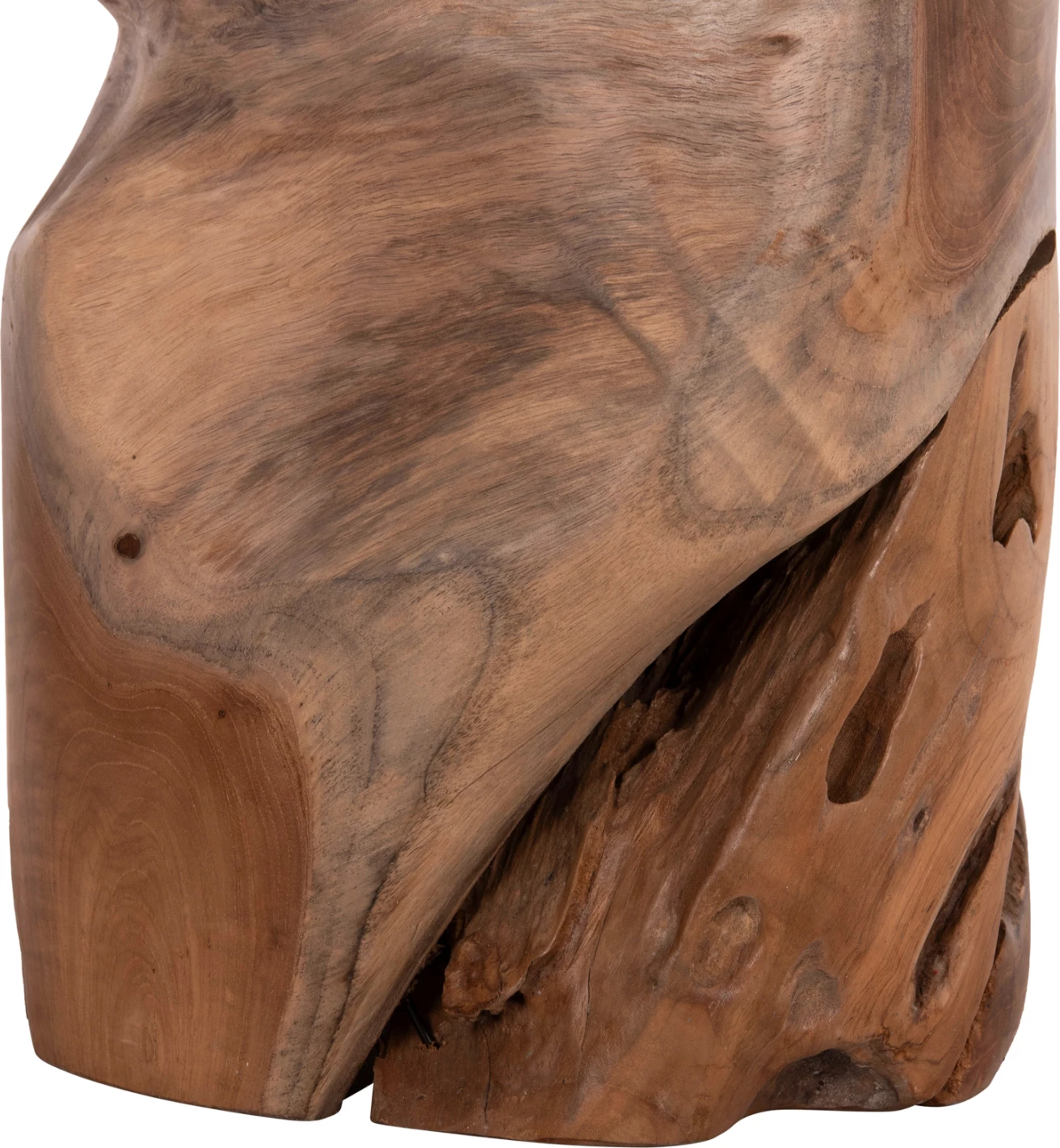 Stomp stol/sipërfaqe tavoline, dru tik natyral, FH9350.11, 30x45cm