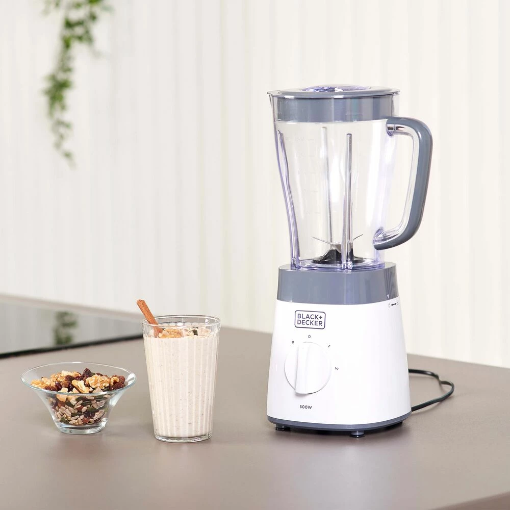 Blender tavoline Black&Decker BXJB500E 500W 1.5L 2 shpejtësi + Turbo/Pulse i zi