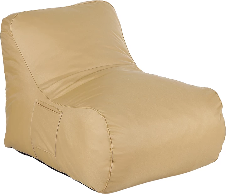 Puf shezlong Belogan, material i papërshkueshëm nga uji, ngjyrë bezhë, 73x94x65cm