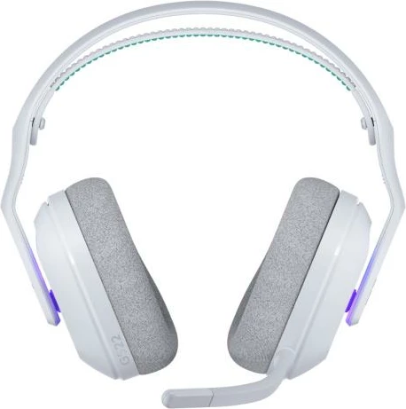 Kufje gaming me mikrofon, Logitech G522 LIGHTSPEED 981-001550, pa tela, LIGHTSYNC RGB, mikrofon 48 kHz BLUE VO!CE, lidhje Lightspeed/Bluetooth/USB-C, rreze 30 m, e bardhë