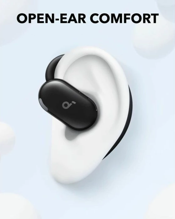 Kufje wireless open-ear Anker Soundcore V20i, Bluetooth 5.4, IP55, 36h me kuti karikimi, blu