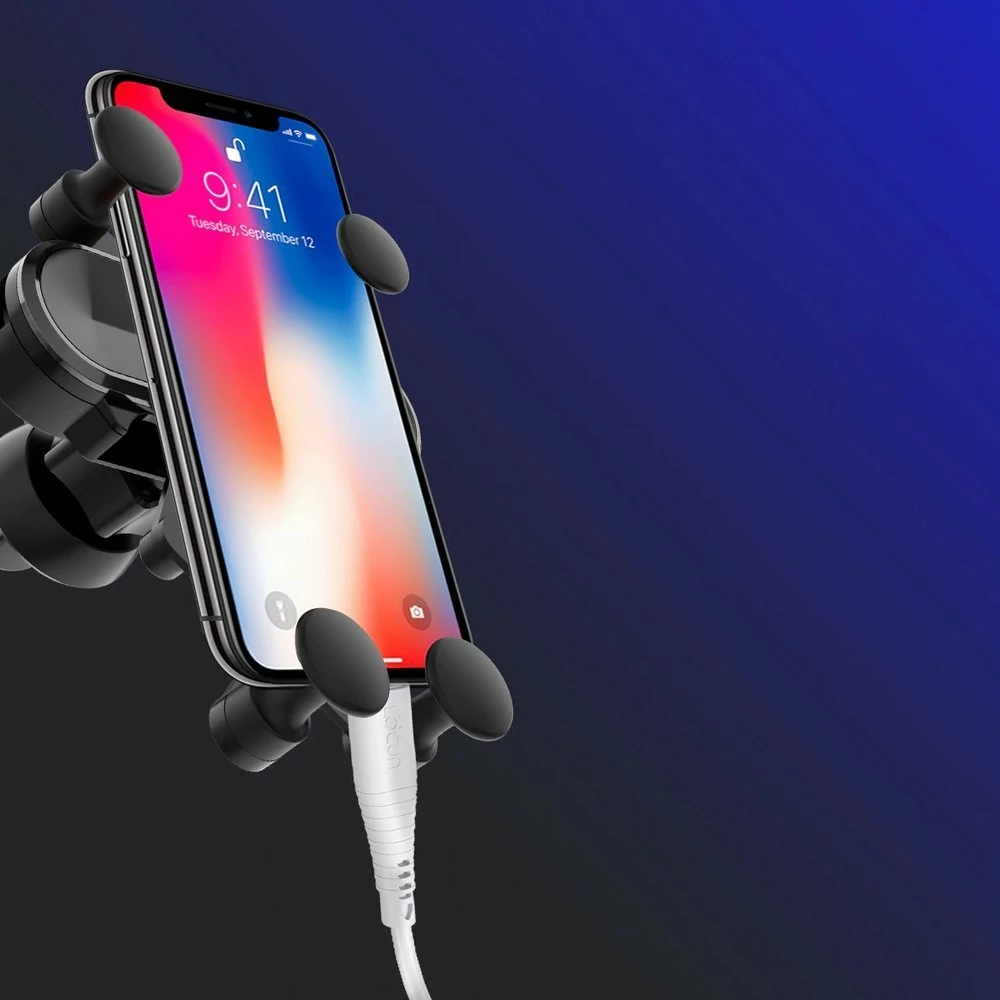 Mbajtës graviteti për celular Wozinsky WCH-05 për grilë ventilimi, zi