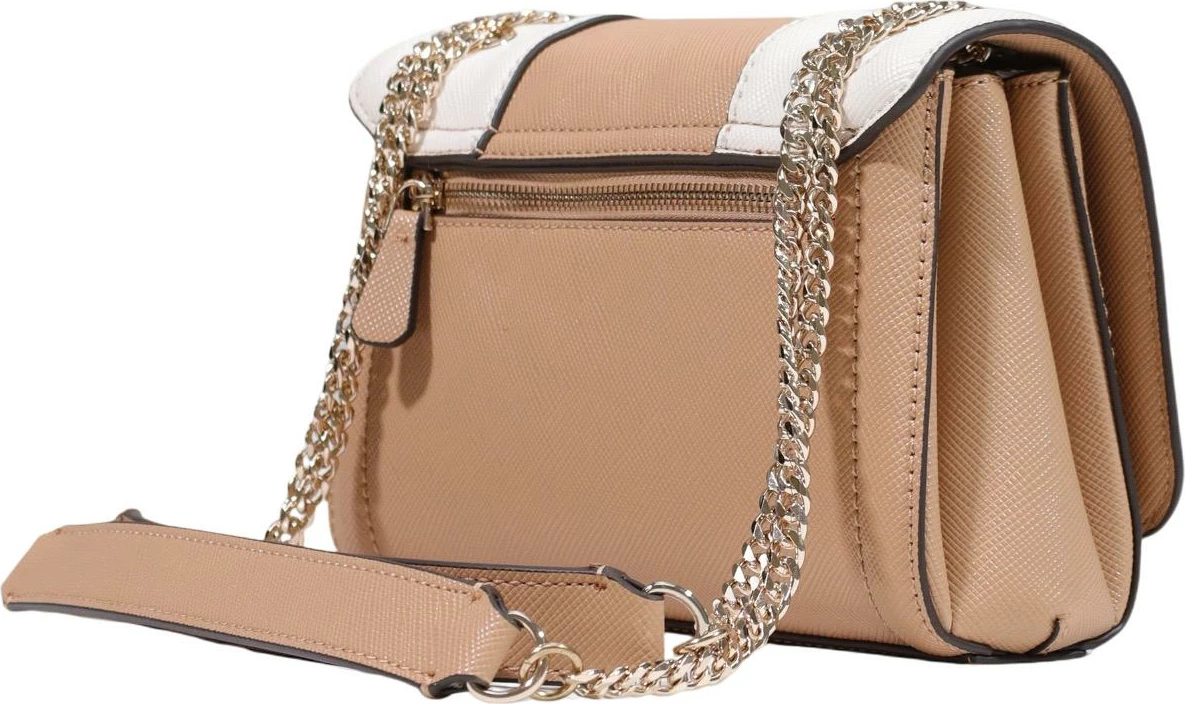 Çantë crossbody për femra Guess Noelle II HWZG96 72210, bezhë-bardhë