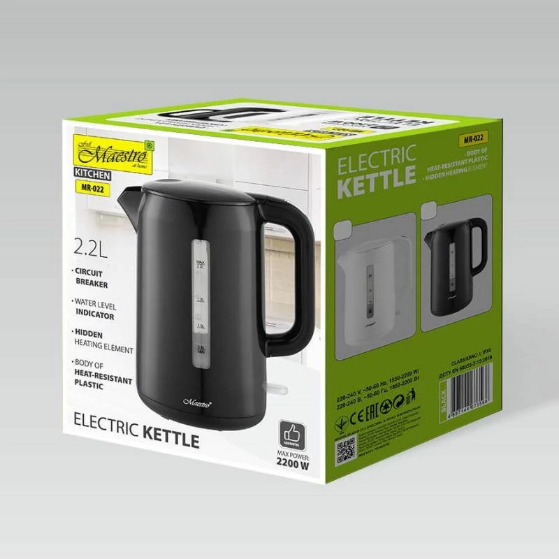 Çajnik elektrik MAESTRO MR-022, i zi, 2.2L