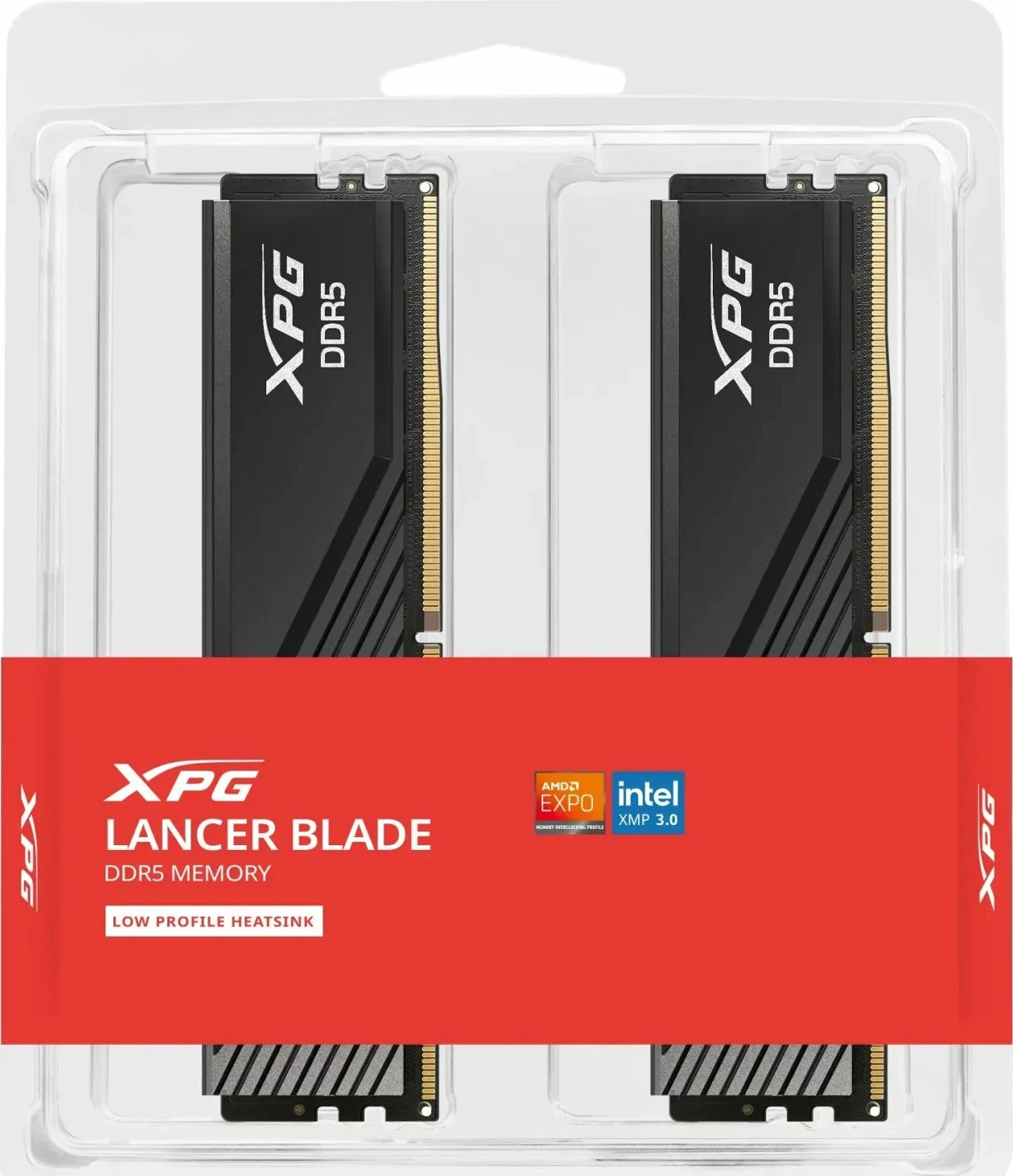 RAM Memorje ADATA XPG Lancer Blade DDR5 32GB 6000MHz CL30 UDIMM, e zezë, set 2x16GB