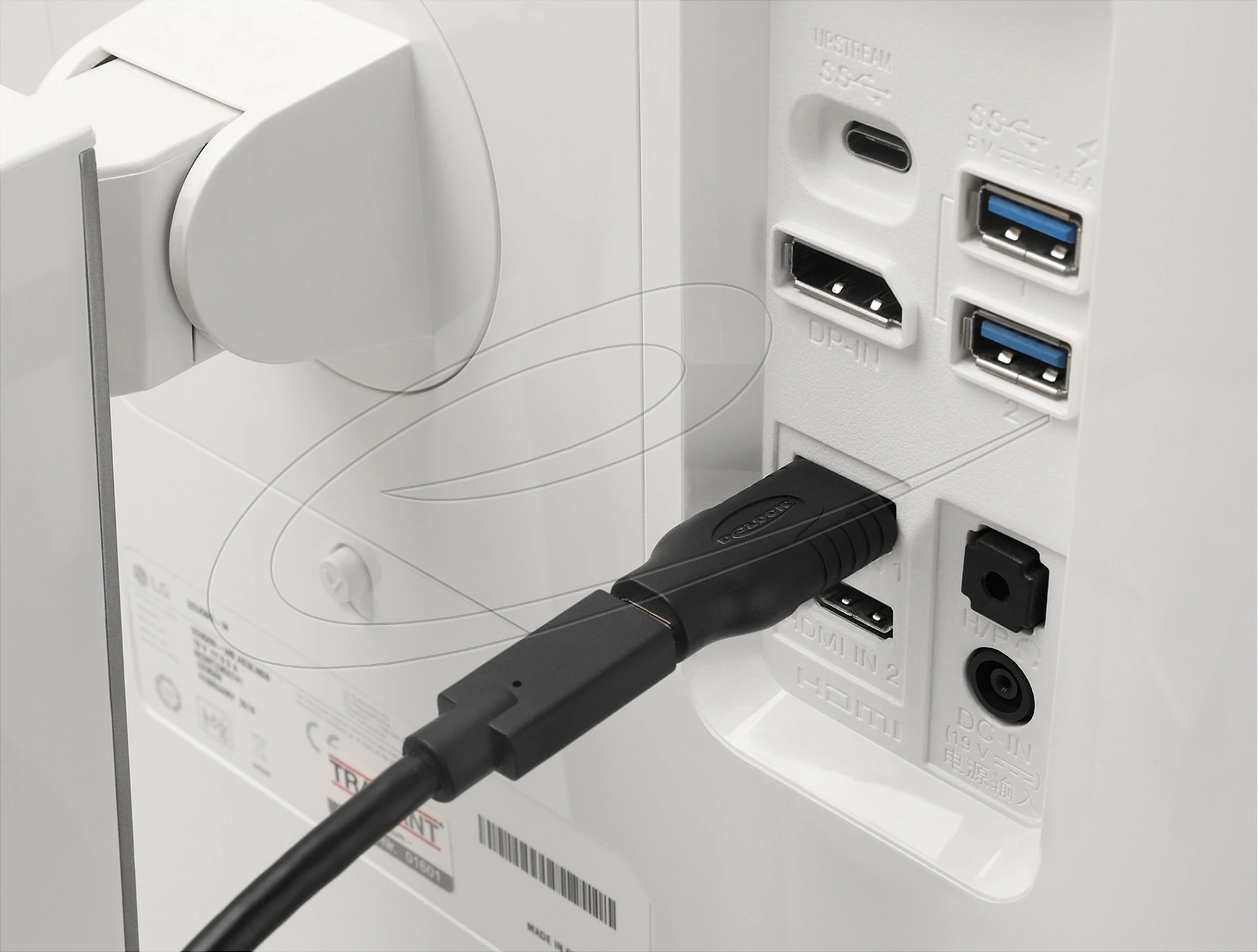 Adapter DeLOCK 61076, USB Type-C në HDMI, 8K 60Hz, i zi