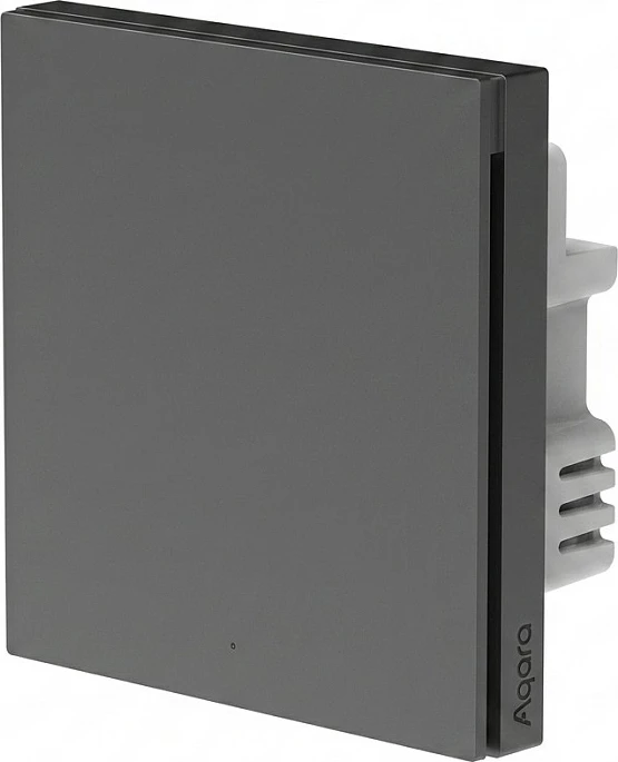 Switch i mençur muri Aqara H1 EU, Zigbee 3.0, me neutral, 1 buton, gri