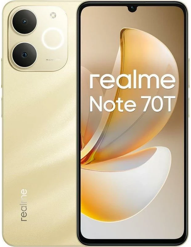Celular Realme Note 70T 4GB 256GB Beach Gold