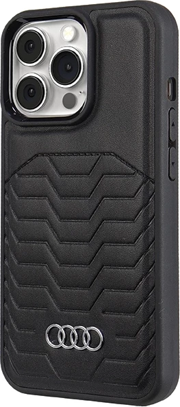 Mbështjellës Audi Synthetic Leather me MagSafe për iPhone 13 Pro / 13, i zi