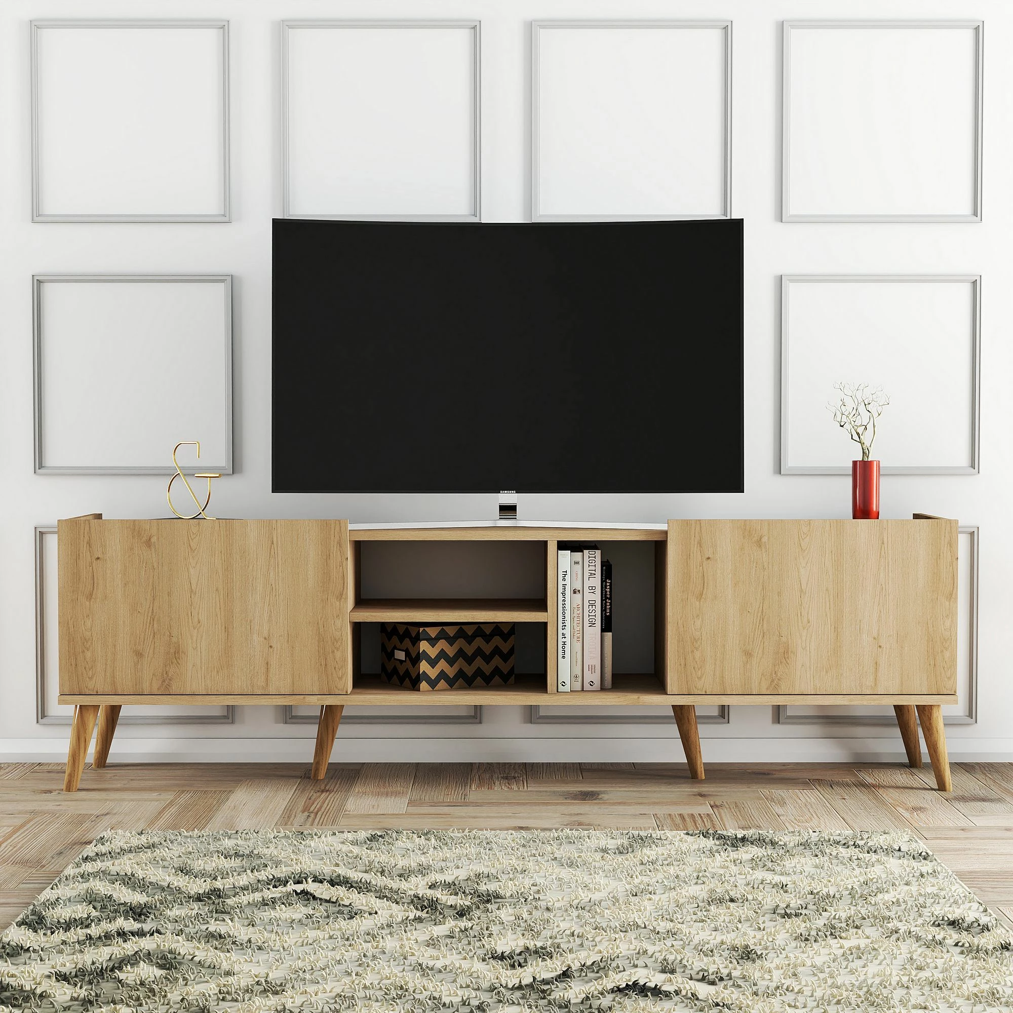 Komodë TV Skye Decor, ngjyrë lisi, 1350