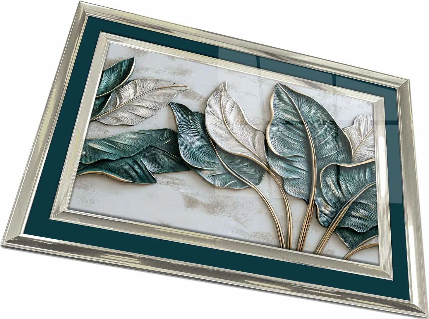 Pikturë dekorative me kornizë, shumëngjyrëshe, Wallity, 4363Kromgumusct - 017, 43x65cm