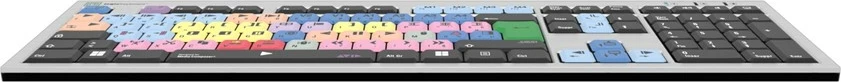 Tastierë LogicKeyboard Avid Media Composer FR, USB, full-size, AZERTY, argjend