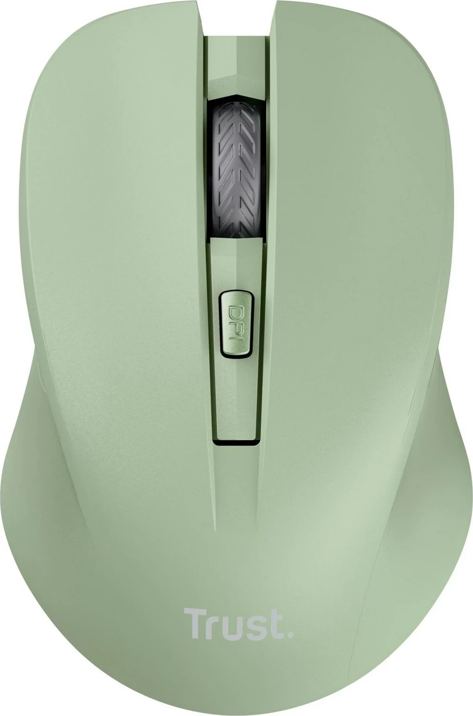 Maus Trust Mydo Silent, wireless, USB, i gjelbër