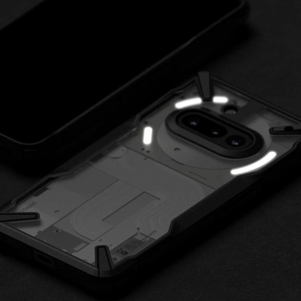 Mbështjellës Ringke Fusion X për Nothing Phone 3A, i zi