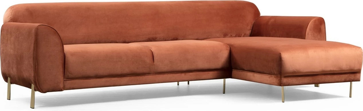 Kënd divan-krevat Atelier del Sofa, kënd i djathtë, ngjyrë kanelle (L3-Chl)