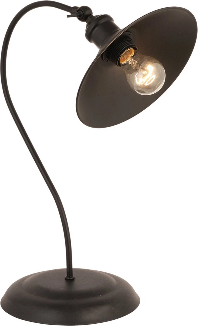 Llambë tavoline metalike, ngjyrë e zezë, FH7571.01, 22x50 cm