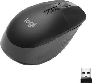 Maus wireless Logitech M190 (910-005905), me receiver USB, e zezë