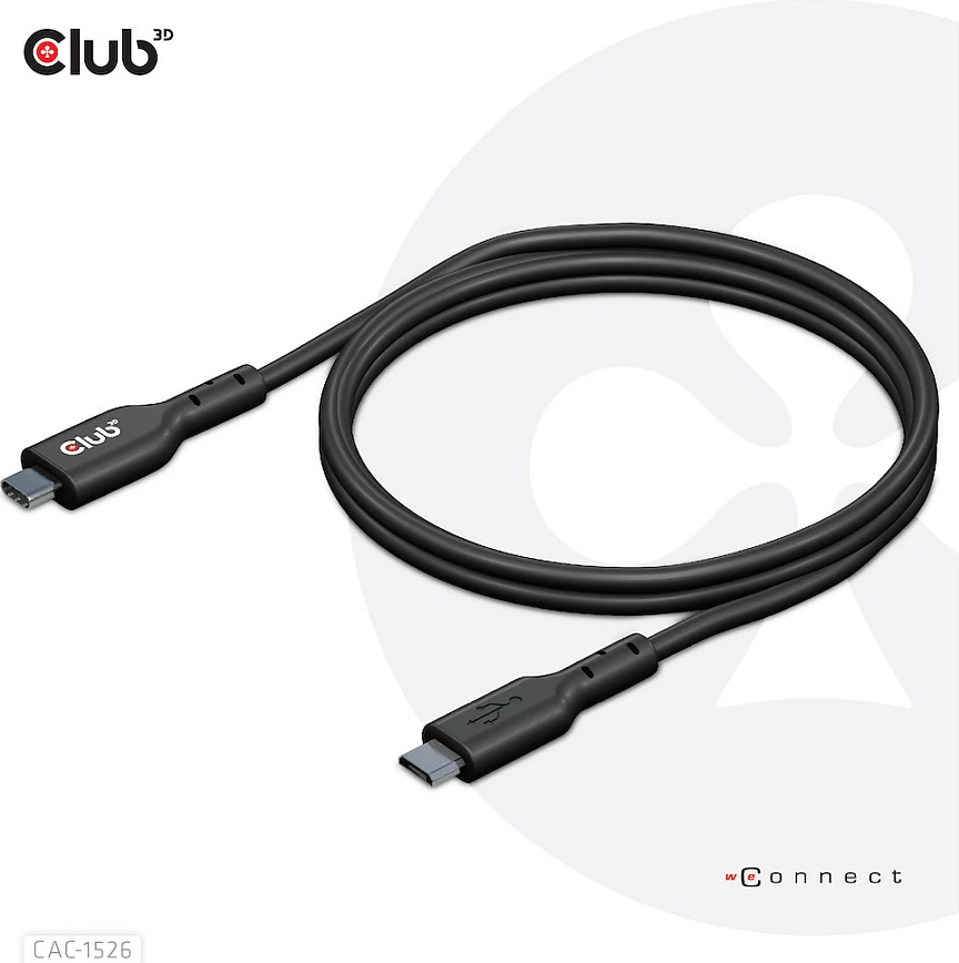 Kabllo USB Club3D USB-C në Micro-USB B 1m, e zezë