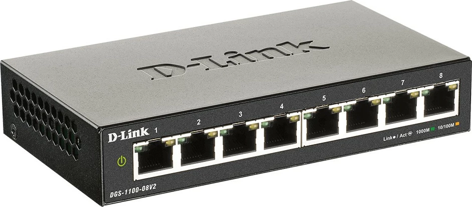 Switch D-Link DGS-1100-08V2, Managed, L2, Gigabit Ethernet, i zi
