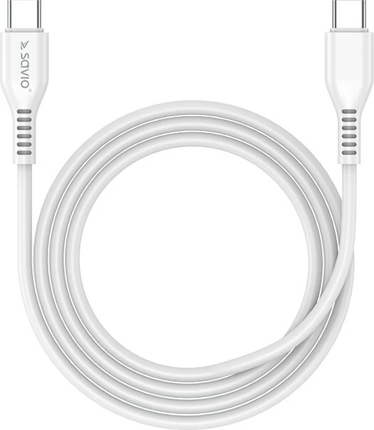 Kabllo karkuese Savio LA-05, USB 3.0, Type A, 18W, 1m, e bardhë