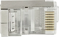 Konektor RJ45 LogiLink Cat6 STP pass-through, 50 copë