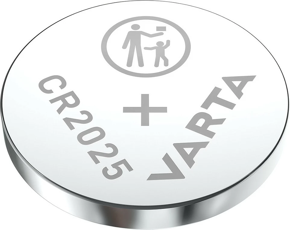 Bateri VARTA CR2025, litium 3V, buton/monedhë, metalike