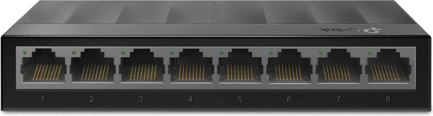 Switch TP-Link LS1008G 8 porta Gigabit, e zezë