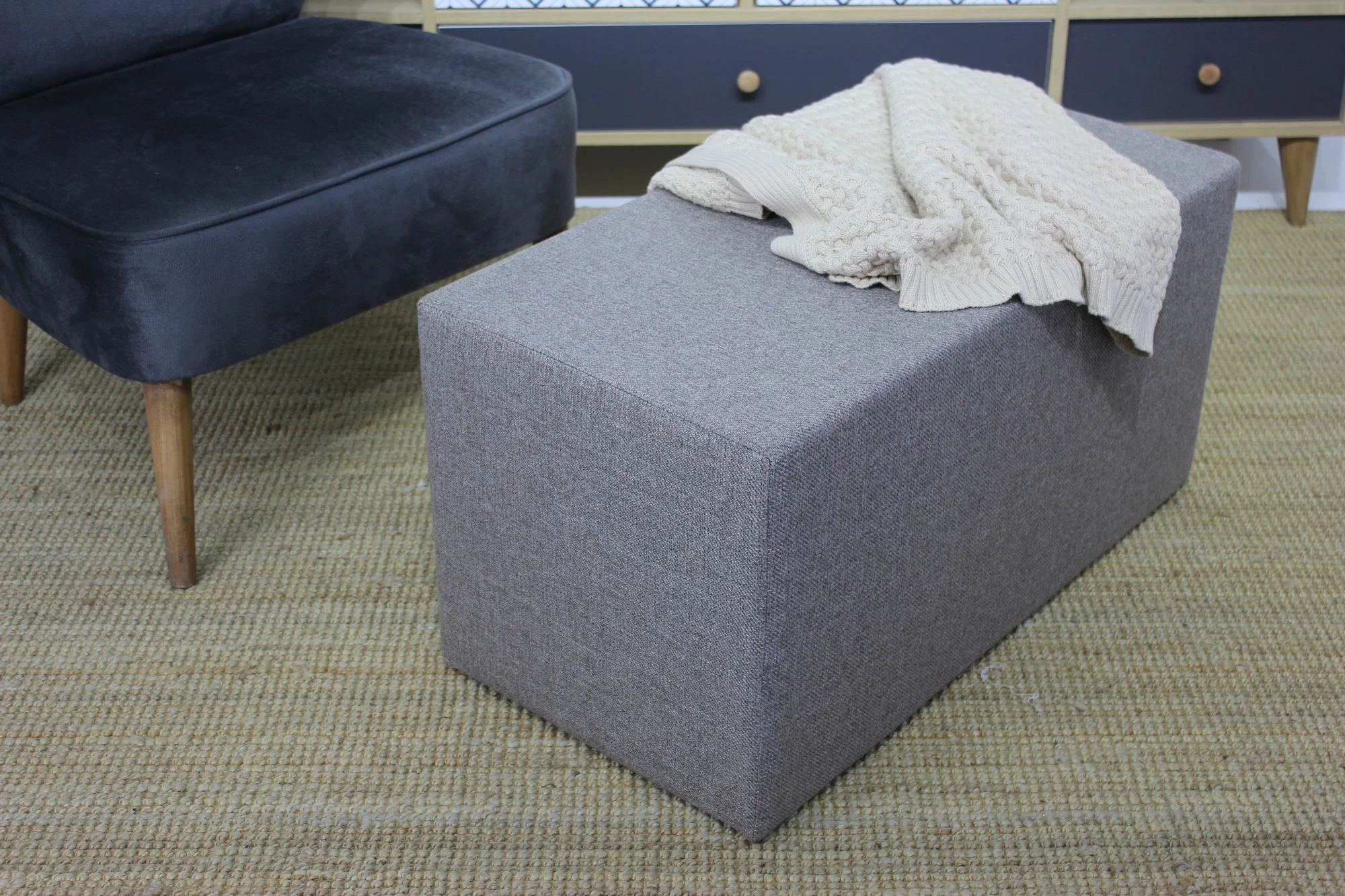 Puf i gjatë Tuffet Atelier del Sofa, ngjyrë kafe