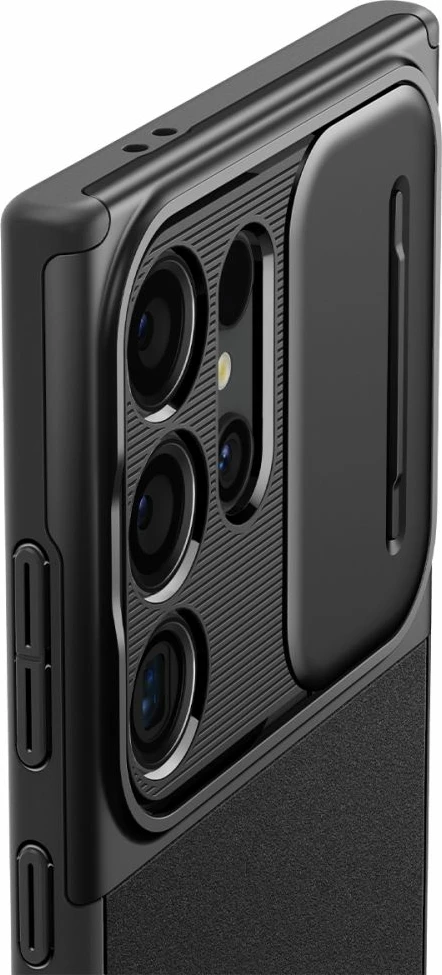 Mbështjellës Spigen Optik Armor për Samsung Galaxy S24 Ultra, i zi