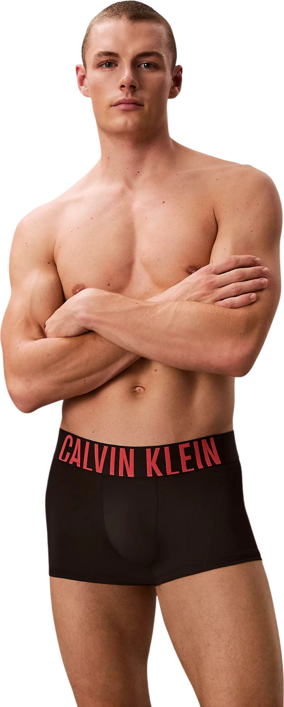 Të brendshme për meshkuj Calvin Klein Underwear Low Rise Trunk 3PK 000NB3611A, të zeza/blu [Madhësia: XS]