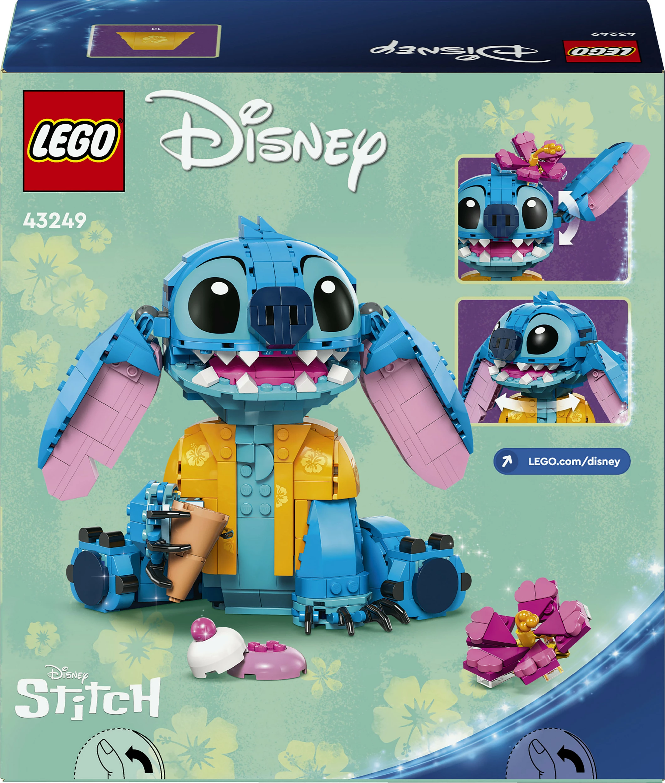 Set ndërtimi LEGO Stitch, 9 vjeç e lart, Plastikë, 730 pjesë, shumëngjyrësh
