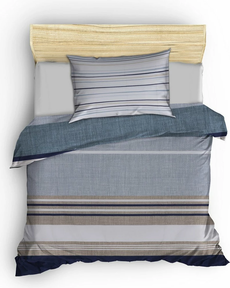 Set mbulesë për jorgan njëpersonësh Ranforce, L'essentiel Savoy, blu